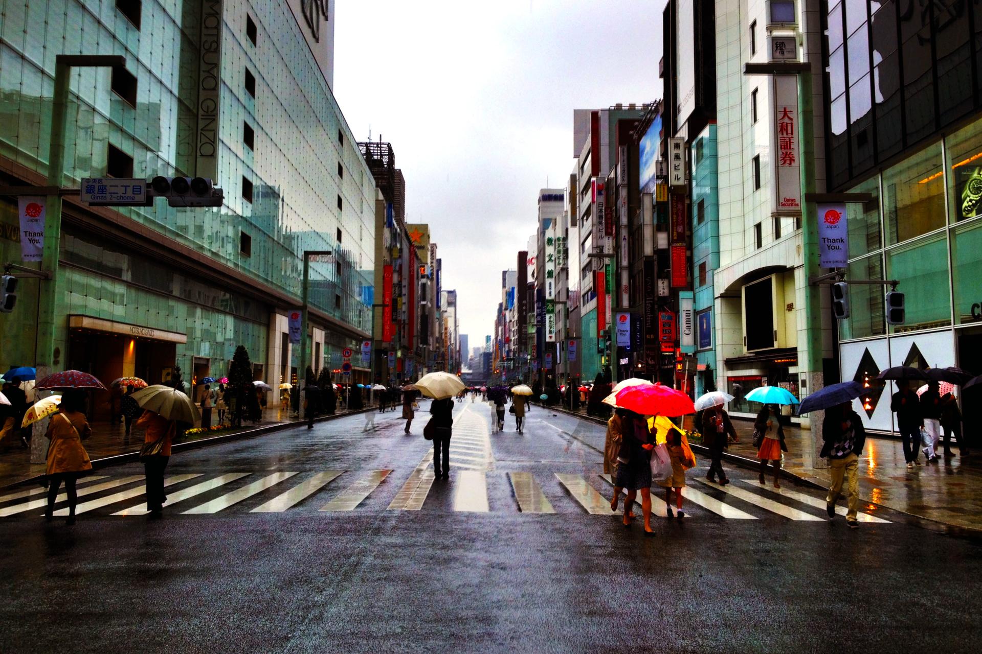 Global Photography Awards Winner - Rainy Ginza