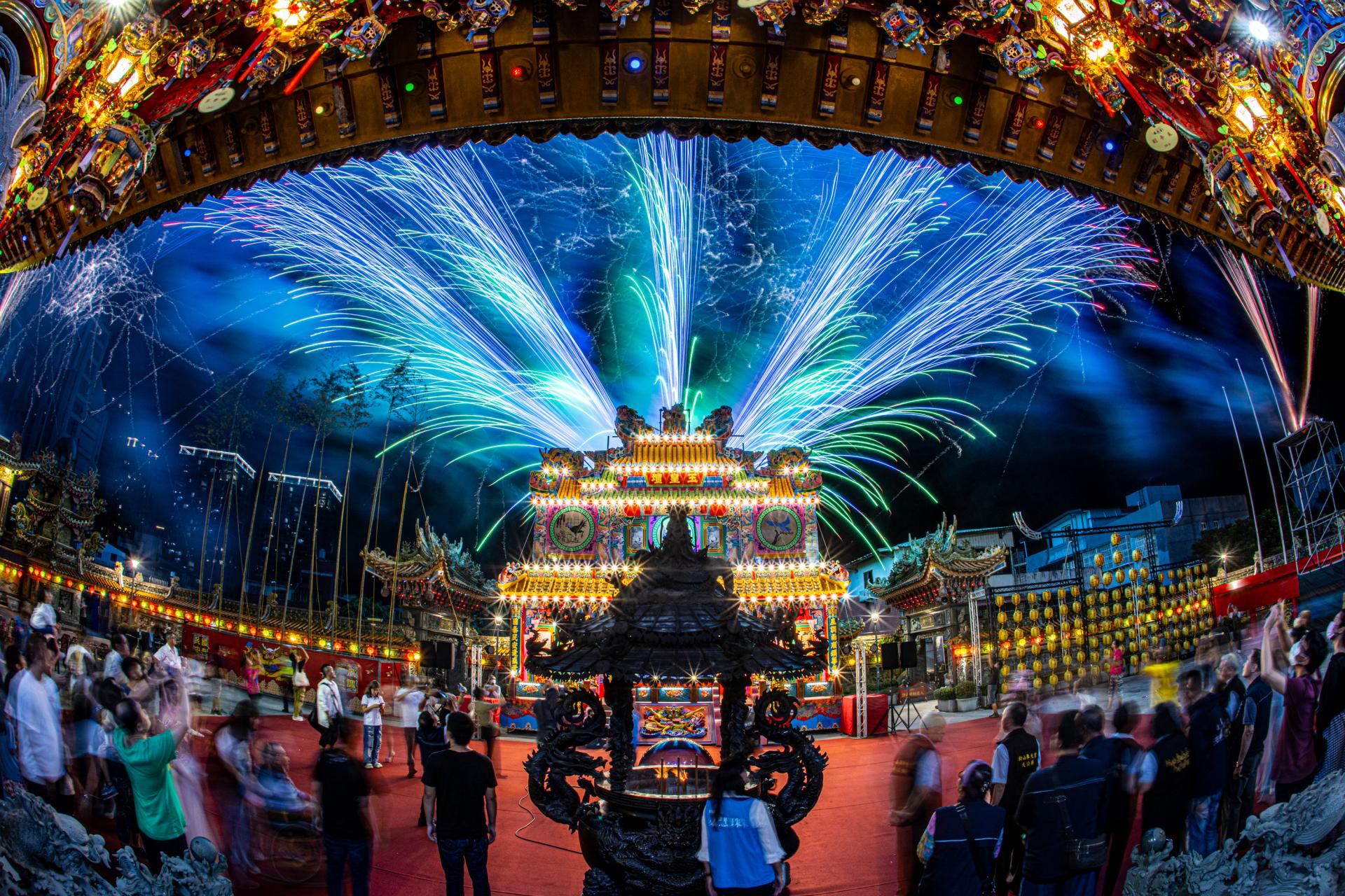 Global Photography Awards Winner - Fireworks at Lighting Ceremony