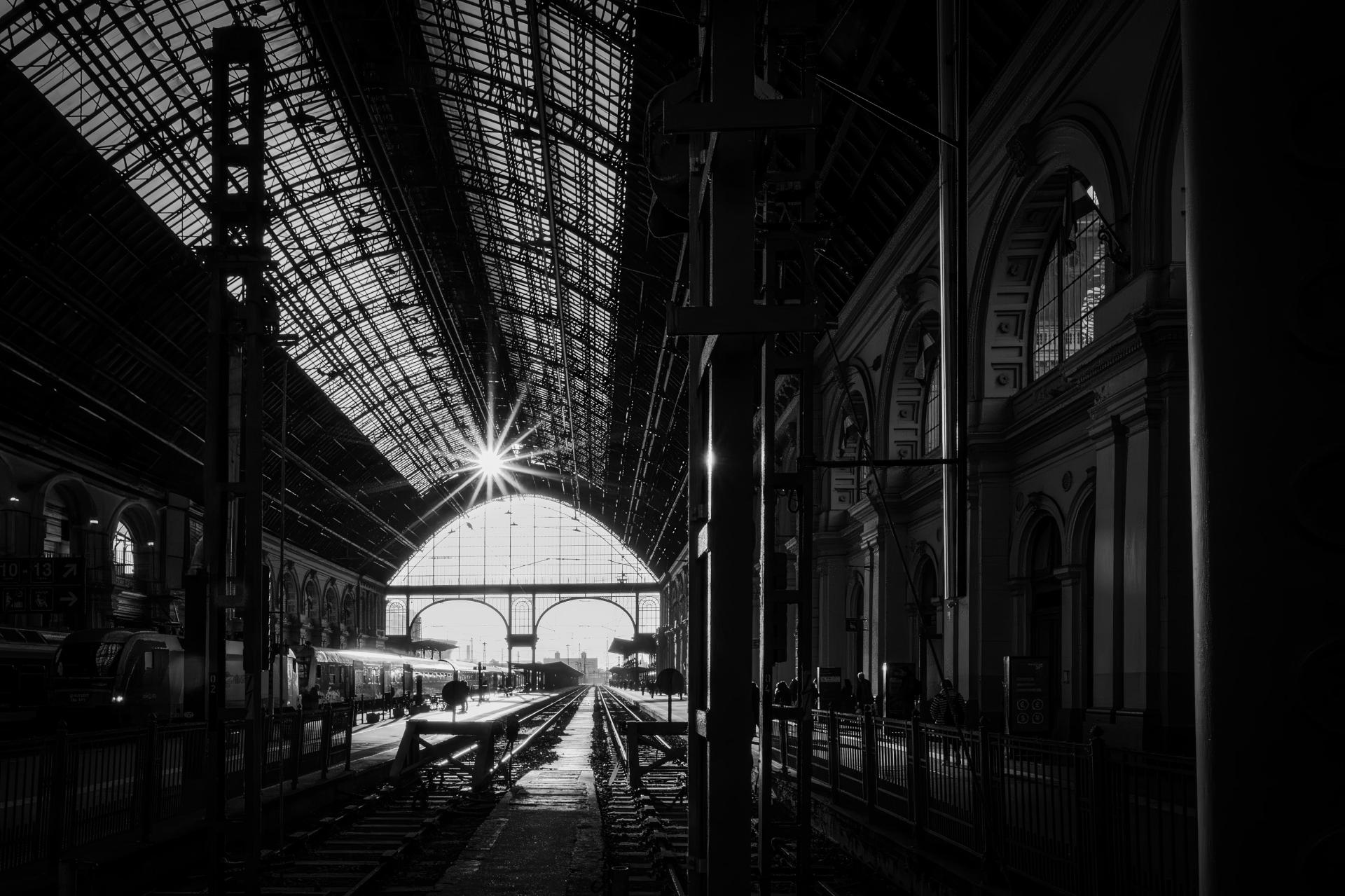 Global Photography Awards Winner - Sunburst at Budapest Train Station